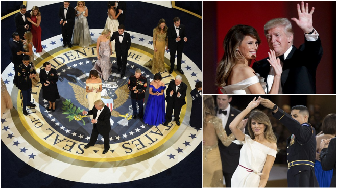 Những khoảnh khắc tuyệt đẹp trong tiệc khiêu vũ sau lễ nhậm chức của tân Tổng thống Mỹ Donald Trump