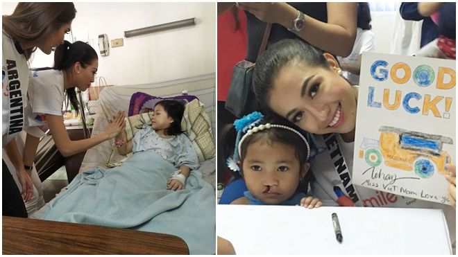 Lệ Hằng nghẹn ngào trước hoàn cảnh các trẻ em hở hàm ếch