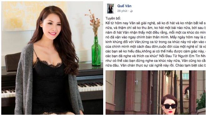 Quế Vân lạnh lùng tuyên bố giải nghệ, giã từ showbiz