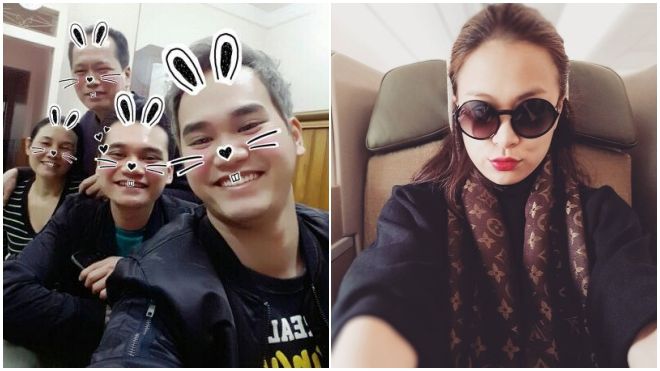 Ngày cuối năm, sao Việt tấp nập về quê sum họp bên gia đình