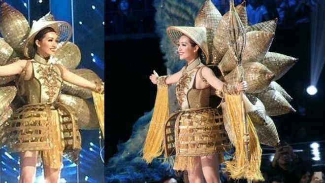 'Nàng Mây' Lệ Hằng ghi điểm với trang phục dân tộc lạ mắt