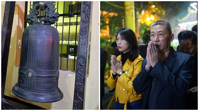 Người Hà Nội đi chùa, mua muối may mắn đầu năm