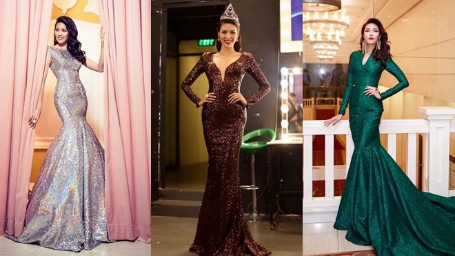 Chỉ cần diện đầm đuôi cá, bảng phong thần thời trang 2017 sẽ luôn gọi tên Lan Khuê!