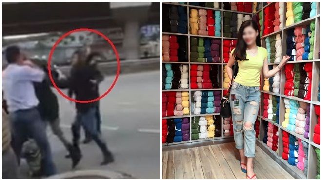 Nữ phượt thủ hung dữ tấn công người lái taxi bằng gạch