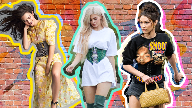 Xu hướng diện thắt lưng corset như chị em nhà Kardashian, bạn cũng có thể tự tay làm được đấy!