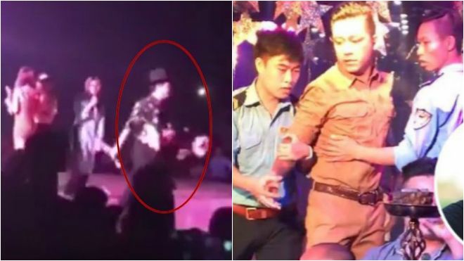 Clip: Cũng bị ném ly như Trường Giang nhưng Tuấn Hưng lại không cần đến bảo vệ