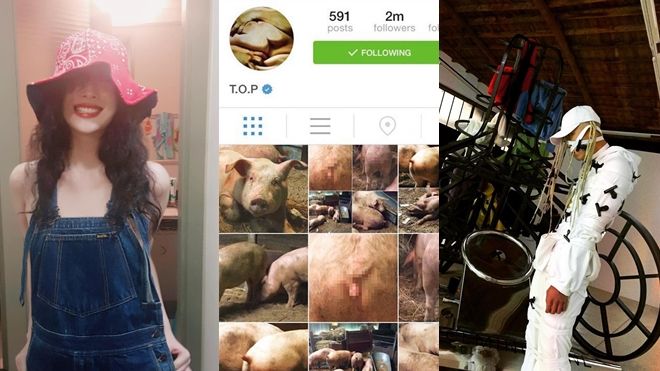 Top 9 bức ảnh kì quái nhất trên Instagram của sao Hàn