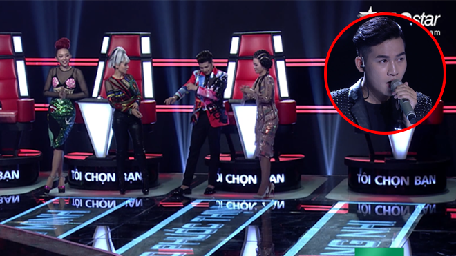 Chàng hot boy với giọng hát 'đỉnh của đỉnh' khiến cả 4 HLV bấm nút quay lại ngay những giây đầu tiên