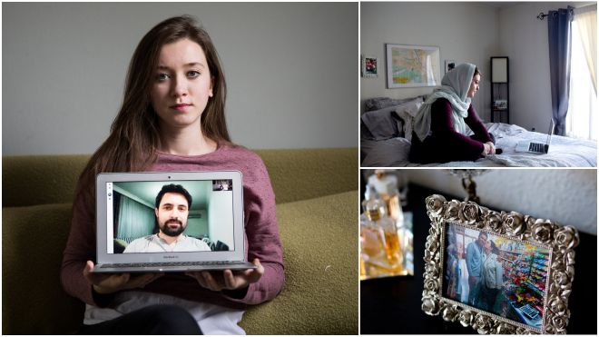 Lễ tình nhân ảm đạm ở Mỹ sau lệnh cấm nhập cư của tổng thống Trump