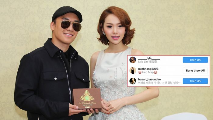 Minh Hằng là nghệ sĩ Việt duy nhất Seungri 'theo dõi'