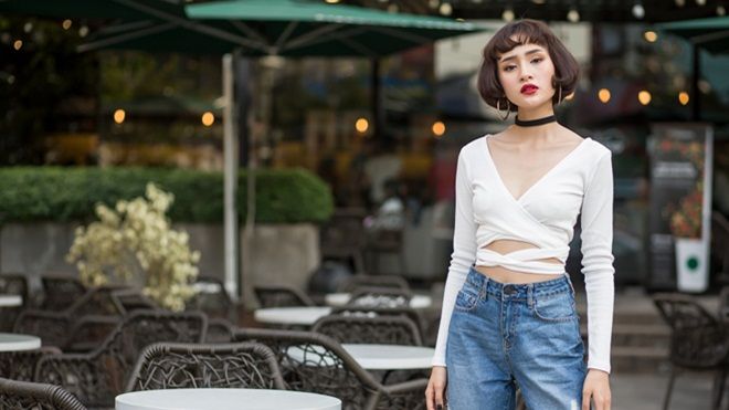 Hiền Hồ khoe chân dài, dáng thon trên phố với street style cá tính