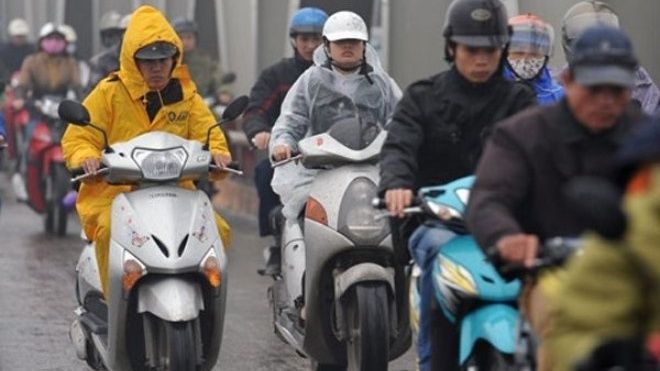 Trưa nay không khí lạnh tràn về Hà Nội