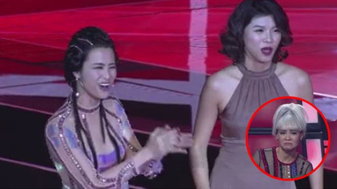 Đông Nhi khiến các fan 'phát sốt' khi dám trêu tức 'chị đại' Thu Minh tại Giọng hát Việt 2017