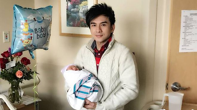 Đan Trường hạnh phúc đón con trai đầu lòng nặng 3,5kg tại Mỹ