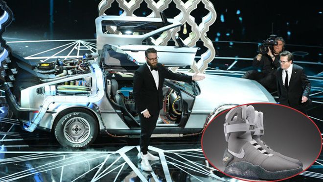 Đi Nike Mag, Seth Rogen xuất hiện cực ngầu trên sân khấu lễ trao giải Oscar 2017