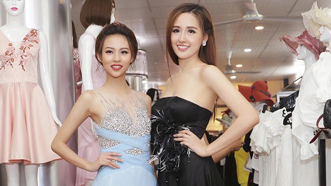 Hoa hậu Mai Phương Thúy quyến rũ đọ dáng bên Phí Phương Anh