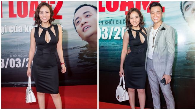 'Chị đại' Thu Minh mặc đầm gợi cảm, háo hức đi xem 'Hotboy nổi loạn 2'