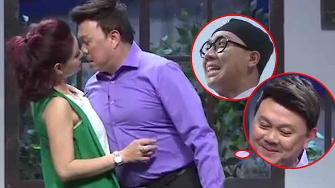 Mặc kệ Trấn Thành khuyên phải tránh xa, Chí Tài vẫn khư khư để Lê Giang 'đụng chạm' thân thể và cái kết