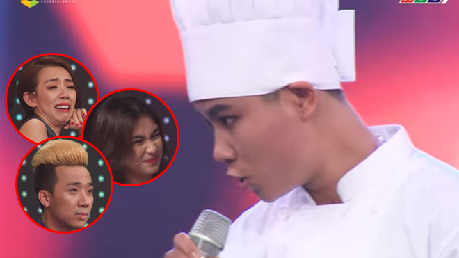 Màn trình diễn của anh chàng đầu bếp khiến Trấn Thành - Thu Trang giật mình, Hòa Minzy đau đầu gây tranh cãi lớn vì quá 'phản cảm'