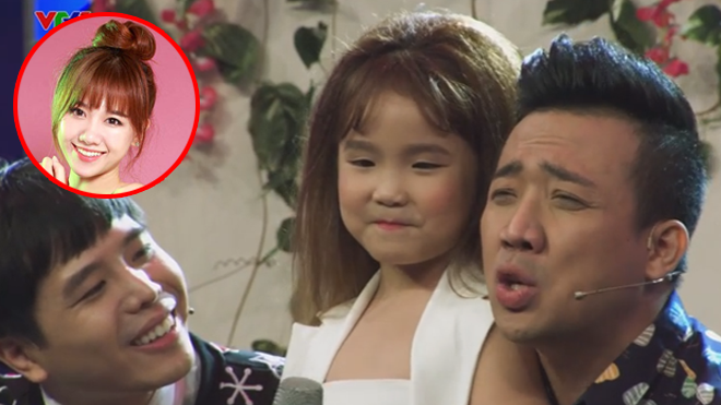 Trấn Thành 'nín lặng' vì cô bé 7 tuổi 'phát nát' bài hit 'Anh cứ đi đi' của bà xã Hari Won
