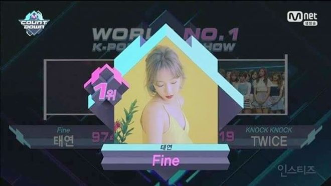 Mừng sinh nhật tuổi 29, Taeyeon (SNSD) vượt TWICE dành cúp đầu tiên cho 'Fine'