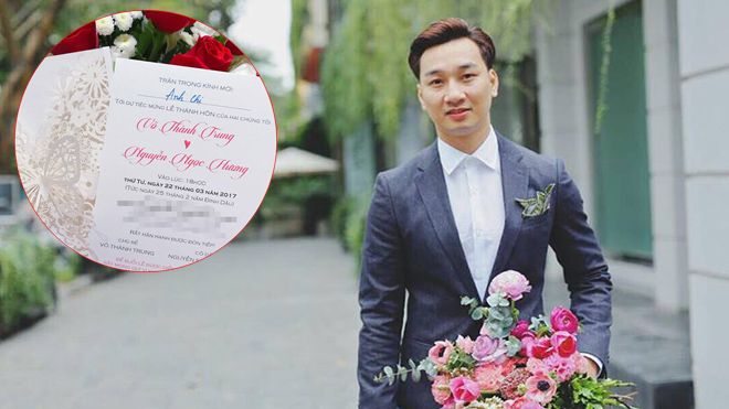 Rò rỉ thiệp cưới của MC Thành Trung và vợ 9X
