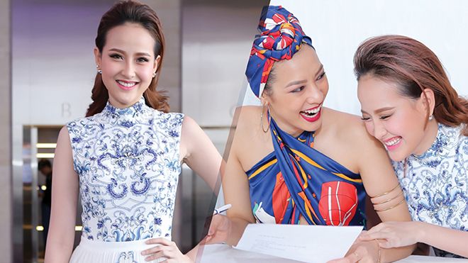Hoa khôi Khánh Ngân rạng rỡ hội ngộ Lilly Nguyễn làm giám khảo casting The Face miền Nam