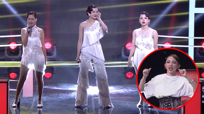 3 nàng hot girl Hiền Hồ - Lan Hương - Hoàng Yến #teamTócTiên khiến cả sân khấu Giọng hát Việt 'bùng nổ' với màn trình diễn quá 'máu lửa'