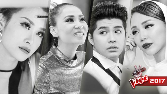 Trước giờ G, bộ tứ HLV Giọng hát Việt 2017 vẫn rạng rỡ đến 'ngưng đọng thời gian'