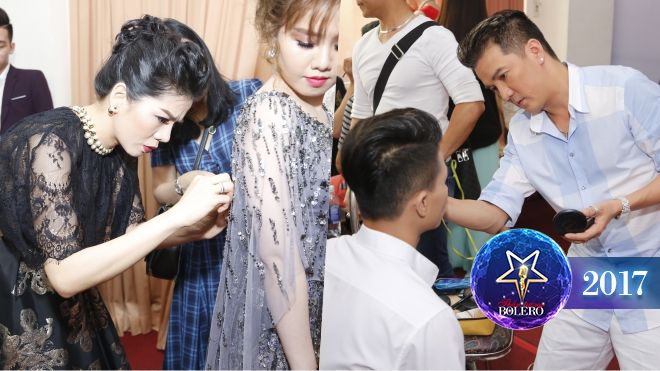 Thần tượng Bolero 2017: Các HLV đồng loạt trổ tài lẻ chăm lo thí sinh trong hậu trường