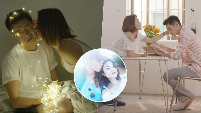 Cặp đôi Thái Trinh - Quang Đăng lần đầu thể hiện tình cảm trong MV ngọt ngào