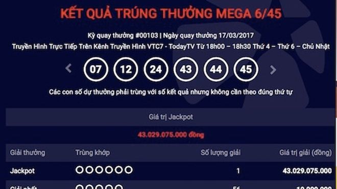 Hà Nội lần thứ 2 có vé trúng Jackpot hàng chục tỷ đồng