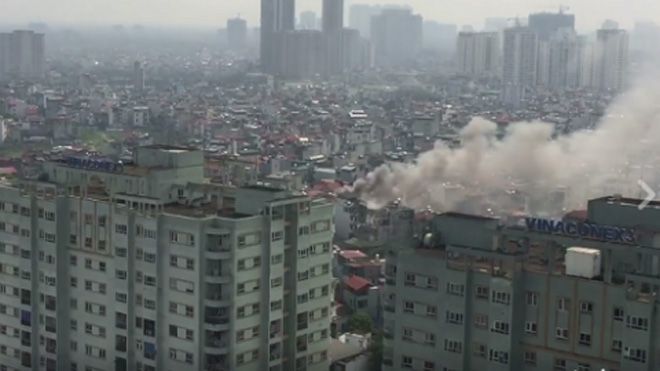 Hà Nội: Cháy liên tiếp nhiều nhà dân ở gần đình Mai Động, Minh Khai