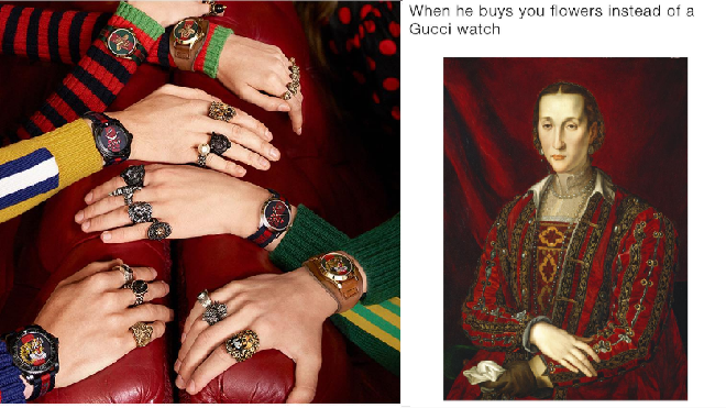 Gucci xài 'chiêu độc', tung ảnh chế để quảng bá cho bộ sưu tập đồng hồ mới