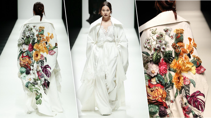 'Hoa' của NTK Công Trí nở rộ tại Tuần lễ thời trang Tokyo