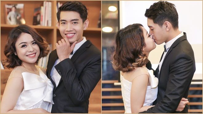 Thái Trinh- Quang Đăng hôn nhau thắm thiết trong buổi ra mắt MV mới