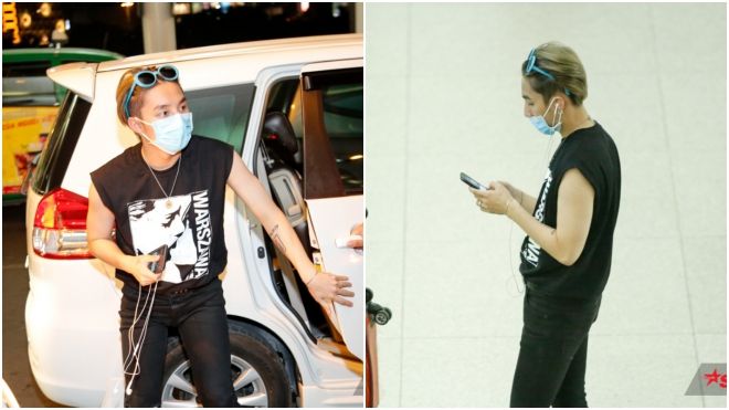 Sơn Tùng M-TP bịt khẩu trang kín mít, lạnh lùng tại sân bay