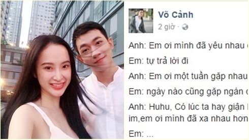 Võ Cảnh bất ngờ công khai tình cảm với Angela Phương Trinh ngay ngày Cá tháng Tư