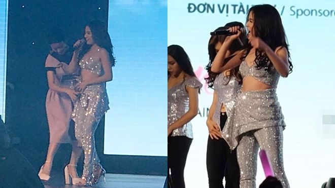 Mặc sự cố về trang phục, Hoàng Thùy Linh vẫn diễn cực sung và được Leeteuk khen sexy