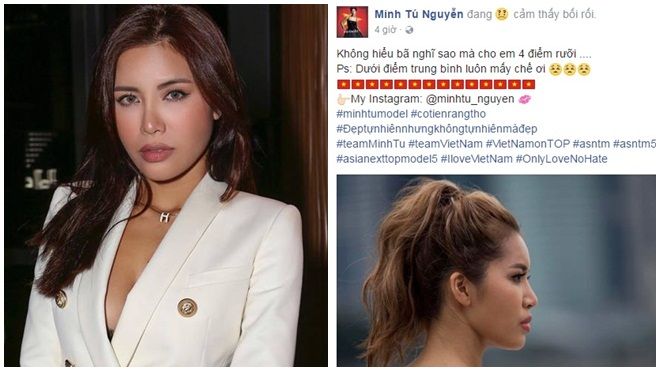 Bị chấm 4,5 điểm, Minh Tú 'đăng đàn' thắc mắc về quyết định của Hoa hậu Hoàn vũ Pia Wurtzbach