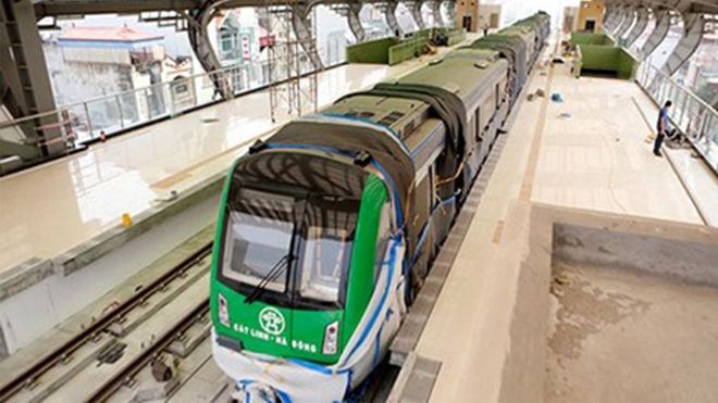 Hình ảnh tàu Cát Linh - Hà Đông chính thức lộ diện