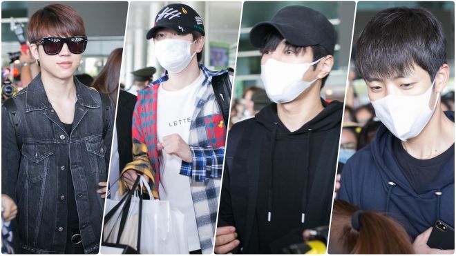 Fan náo loạn, mừng 'rơi nước mắt' vì sự xuất hiện của dàn trai đẹp INFINITE tại sân bay