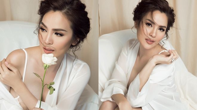 Á hậu Phương Lê khoe vẻ đẹp gợi cảm như thiếu nữ