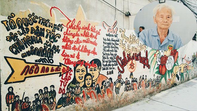 Cụ ông 94 tuổi và 20 năm cần mẫn vẽ những bức tường cũ kỹ ở Hà Nội