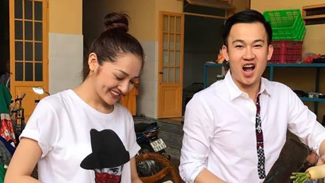 Bảo Anh hào hứng đi nấu ăn từ thiện cùng Dương Triệu Vũ