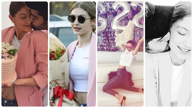 Mừng sinh nhật tuổi 22, Gigi Hadid gây 'bão like' trên Instagram