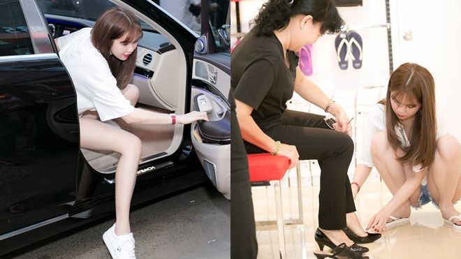 Ngọc Trinh ngồi xe 12 tỷ đưa mẹ kế đi mua sắm