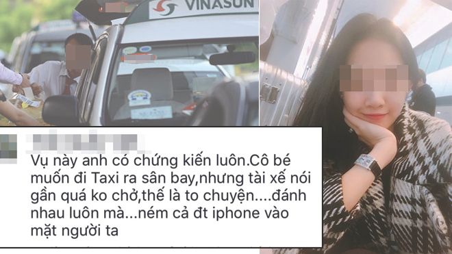 Nhân chứng lên tiếng tố cáo hành động bạo lực của người mẫu trẻ với điều hành taxi Vinasun