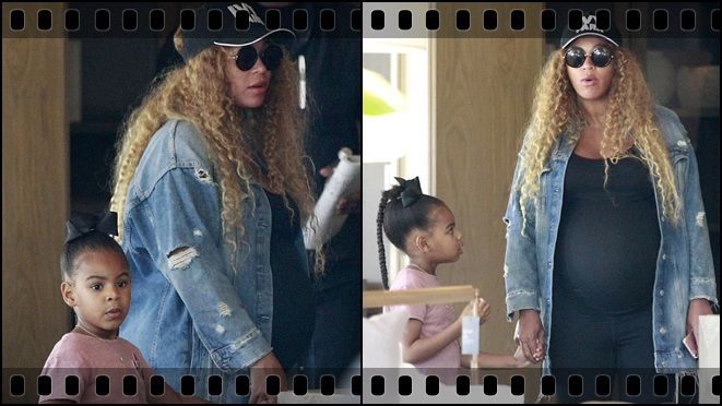 Xuất hiện ở Los Angeles, Beyonce lộ vẻ mệt mỏi khi mang song thai
