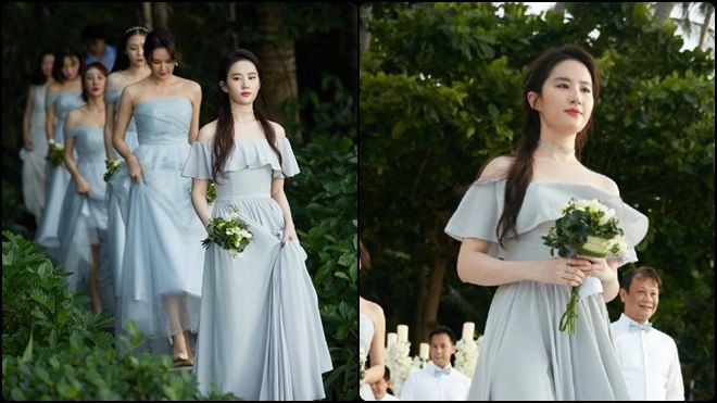 Phù dâu Lưu Diệc Phi xinh như tiên giáng trần trong đám cưới bạn thân